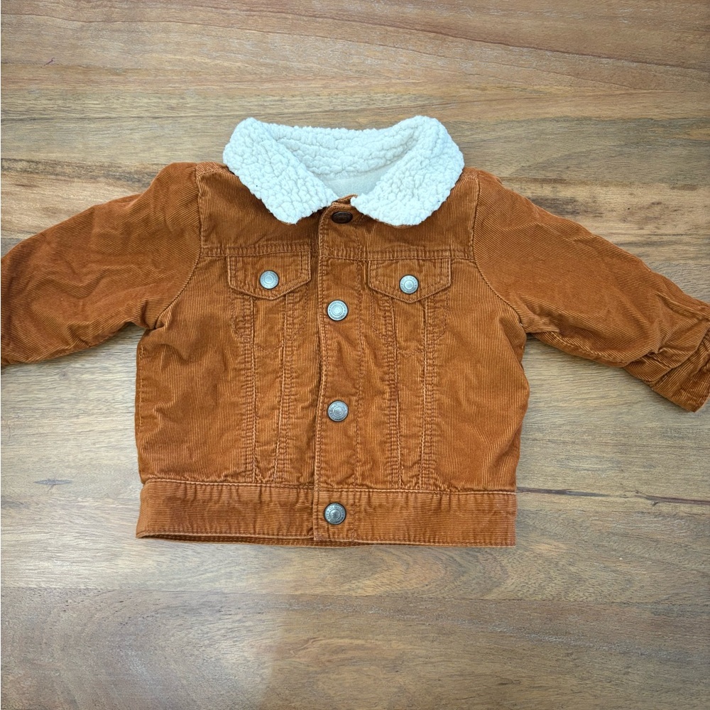 Old Navy Brown Jean Jacket with White Collar